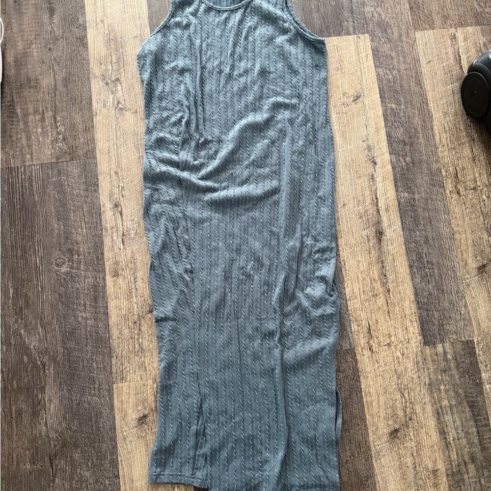 SHEIN blue maternity dress